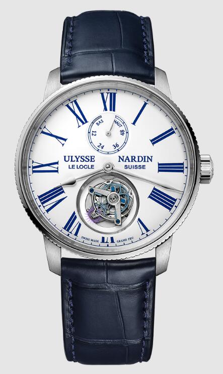 Review Best Ulysse Nardin Marine Torpilleur Tourbillon Grand Feu 1283-310-0AE/1A watches sale